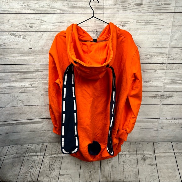 EUC C-Zofek Runa Yomuzuki Anime Cosplay Orange Hoodie Bunny Ears Tail size M - Picture 6 of 7